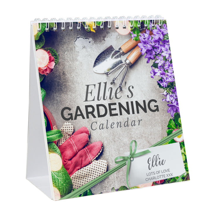 Personalised 2025 Gardening Desk Calendar - part of the Personalised Calendars collection