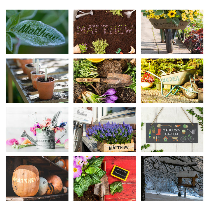 Personalised 2025 Gardening Desk Calendar - part of the Personalised Calendars collection