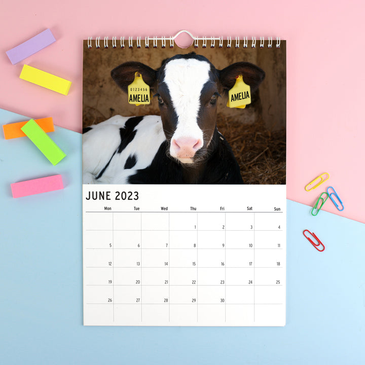 Buy Personalised A4 Cute Animals Calendar available now at www.giftsfinder.co.uk