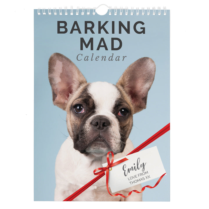 Buy Personalised A4 Barking Mad Calendar available now at www.giftsfinder.co.uk