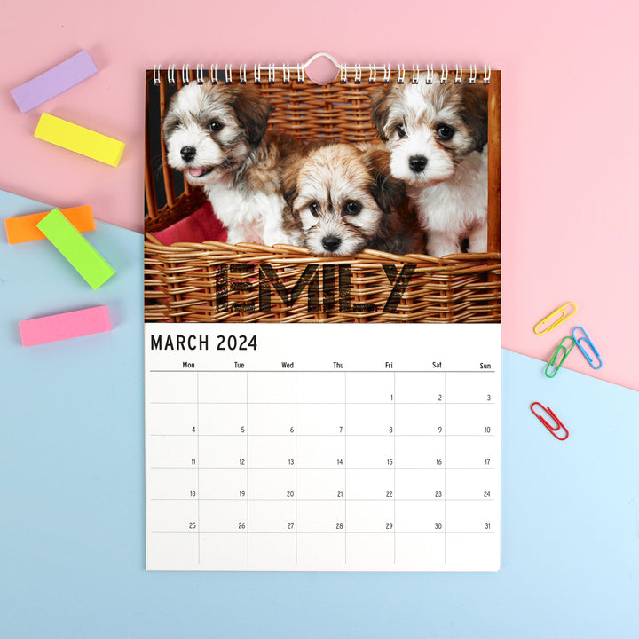 Buy Personalised 2024 A4 Barking Mad Calendar at www.giftsfinder.co.uk