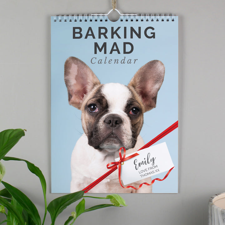 Buy Personalised A4 Barking Mad Calendar available now at www.giftsfinder.co.uk