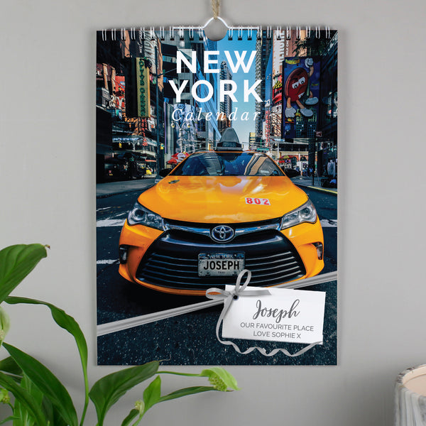 Buy Personalised A4 New York Calendar available now at www.giftsfinder.co.uk