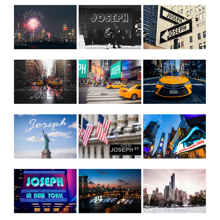 Buy Personalised 2024 A4 New York Calendar at www.giftsfinder.co.uk