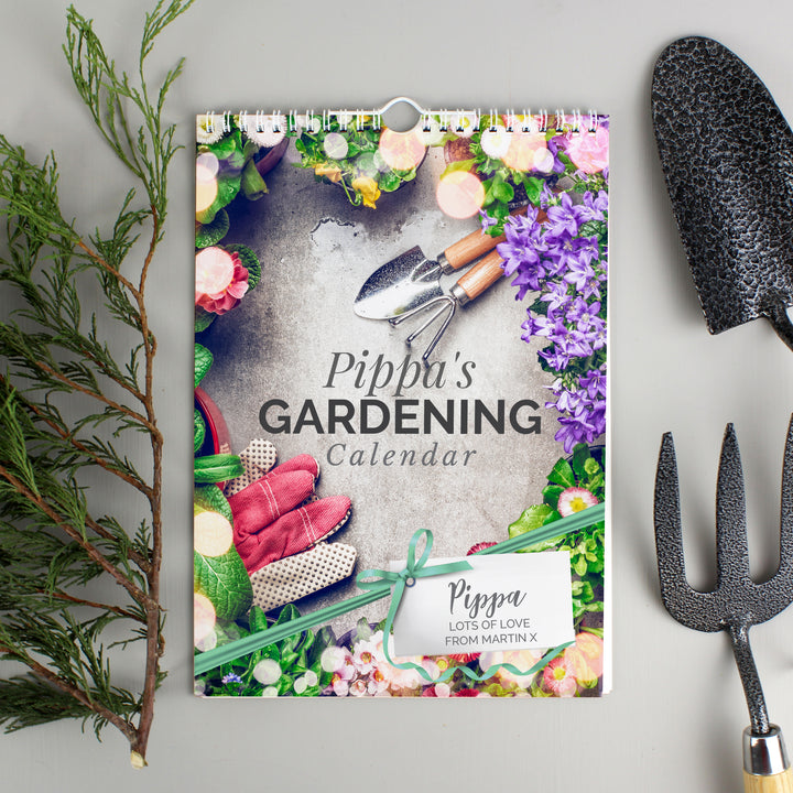 Buy Personalised 2024 A4 Gardening Calendar at www.giftsfinder.co.uk