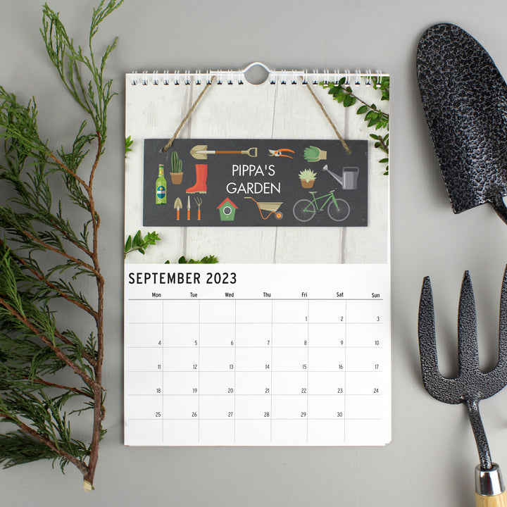 Buy Personalised 2024 A4 Gardening Calendar at www.giftsfinder.co.uk