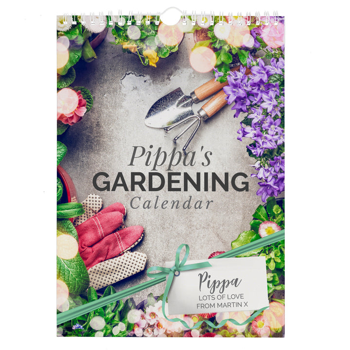 Buy Personalised 2024 A4 Gardening Calendar at www.giftsfinder.co.uk