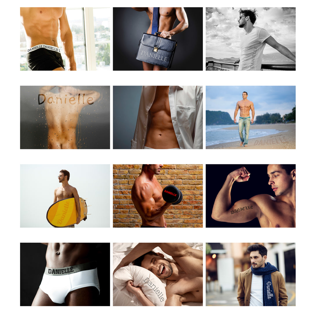 Personalised 2025 Hot Hunks A4 Calendar - part of the Gifts Finder Personalised Calendars collection