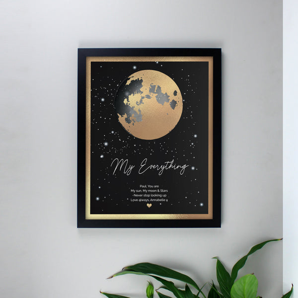 Buy Personalised You Are My Sun My Moon Black Framed Print at www.giftsfinder.co.uk