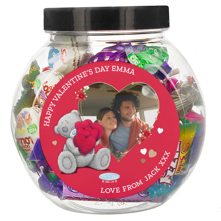 Personalised Me To You Heart Photo Upload Sweet Jar - part of the Confectionery collection