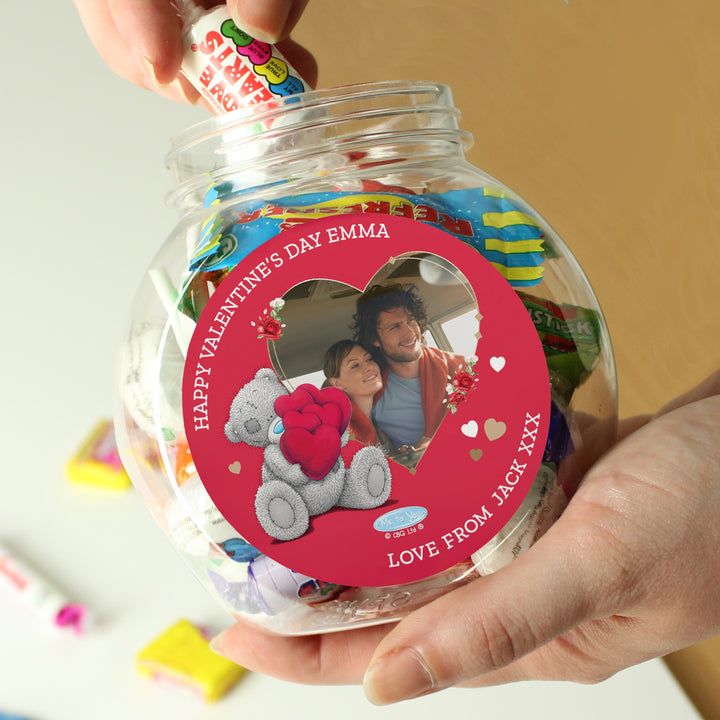 Personalised Me To You Heart Photo Upload Sweet Jar - part of the Confectionery collection