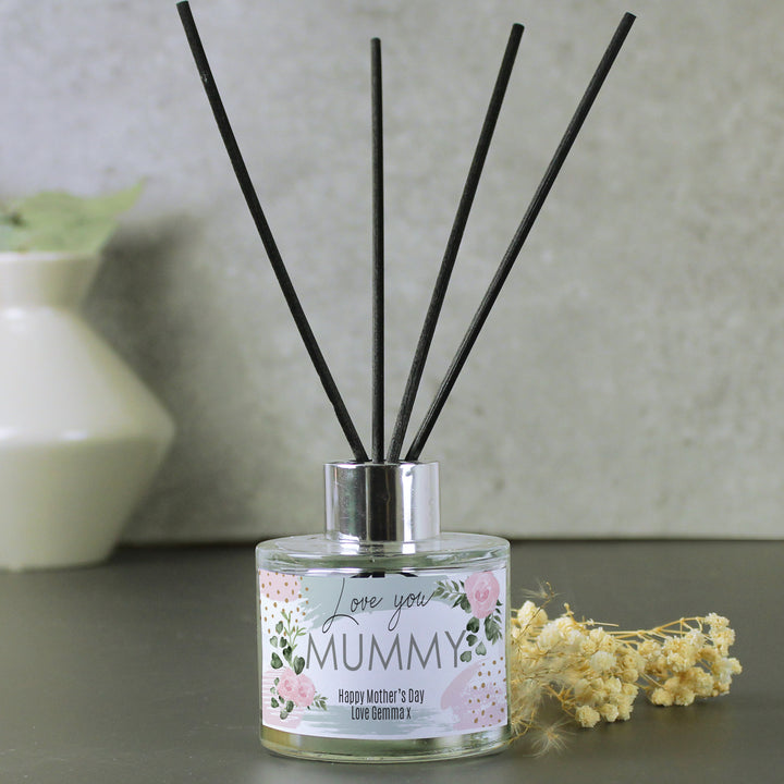 Personalised Abstract Rose Reed Diffuser - part of the Gifts Finder Personalised Diffusers collection