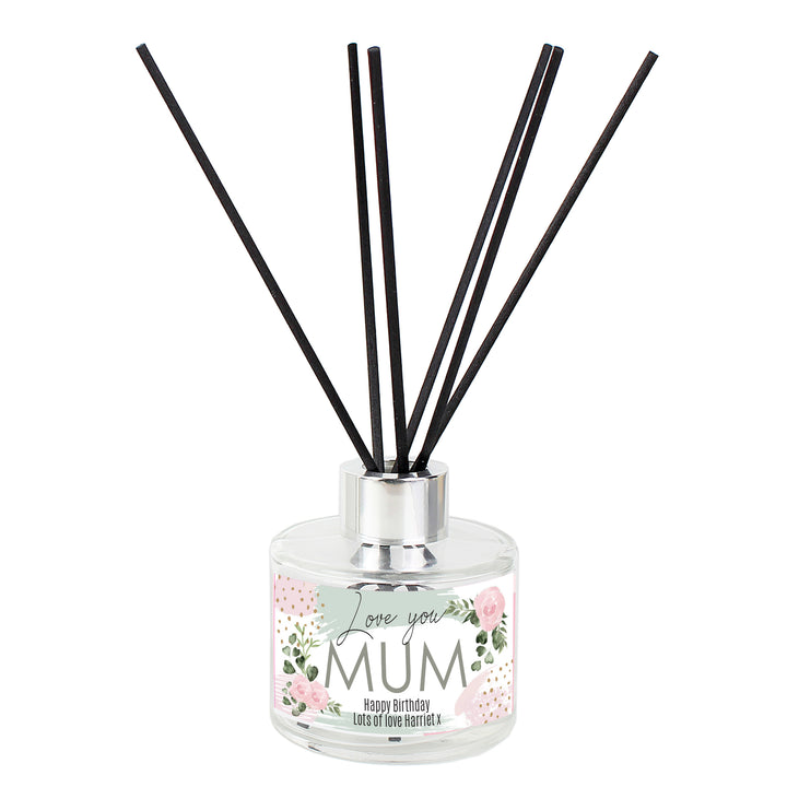 Personalised Abstract Rose Reed Diffuser - part of the Gifts Finder Personalised Diffusers collection