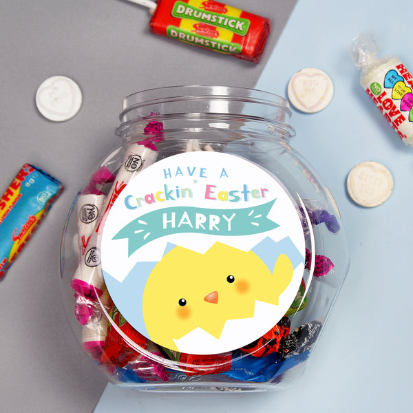 Buy Personalised Have A Cracking Easter Sweets Jar at www.giftsfinder.co.uk