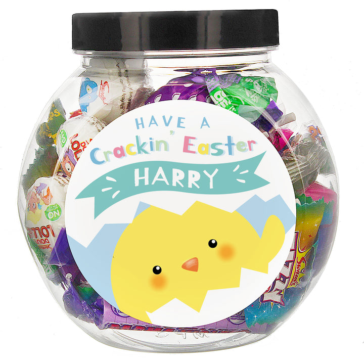 Buy Personalised Have A Cracking Easter Sweets Jar at www.giftsfinder.co.uk