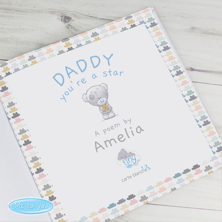 Buy Personalised Tiny Tatty Teddy Daddy You're A Star Poem Book at www.giftsfinder.co.uk