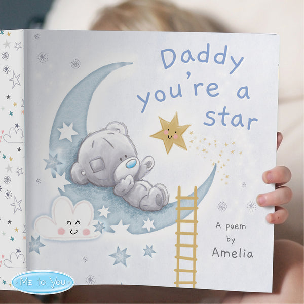 Buy Personalised Tiny Tatty Teddy Daddy You're A Star Poem Book at www.giftsfinder.co.uk