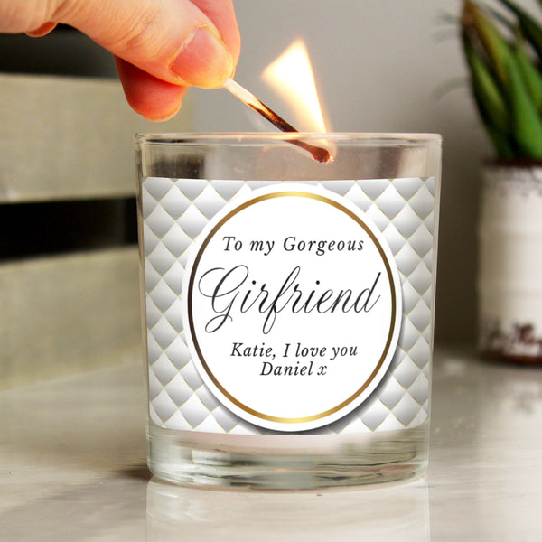 Buy Personalised Opulent Scented Jar Candle at www.giftsfinder.co.uk