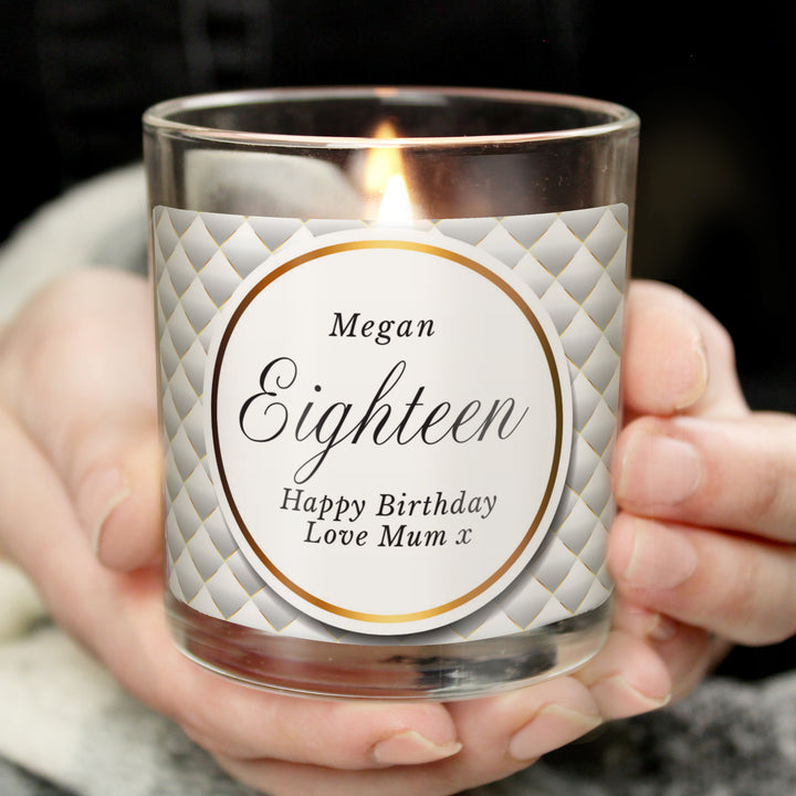 Personalised Opulent Scented Jar Candle - part of the Gifts Finder Personalised Jar Candles collection