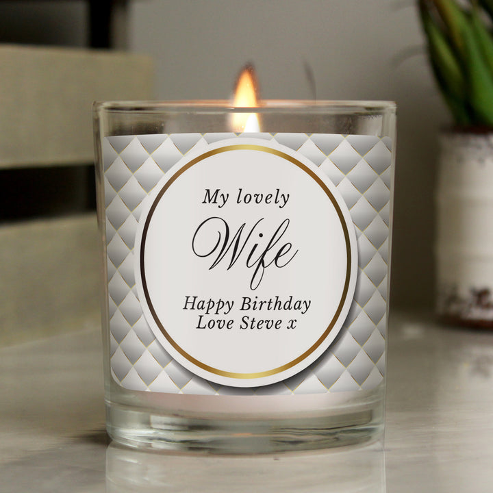 Personalised Opulent Scented Jar Candle - part of the Gifts Finder Personalised Jar Candles collection