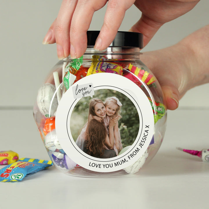 Buy Personalised Love You Snapshot Photo Upload Sweet Jar available now at www.giftsfinder.co.uk