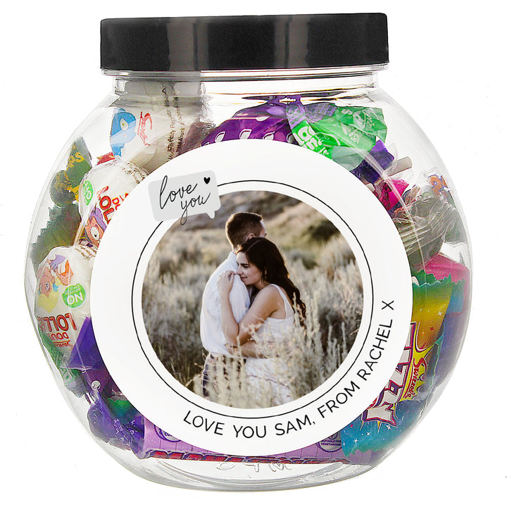 Buy Personalised Love You Snapshot Photo Upload Sweet Jar available now at www.giftsfinder.co.uk