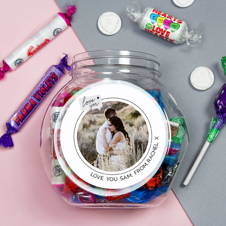 Buy Personalised Love You Snapshot Photo Upload Sweet Jar available now at www.giftsfinder.co.uk