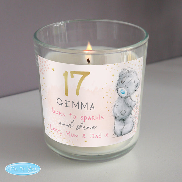 Buy Personalised Me To You Sparkle & Shine Birthday Scented Jar Candle at www.giftsfinder.co.uk