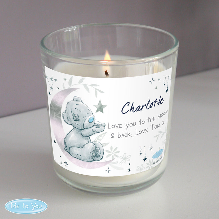 Personalised Moon & Stars Me To You Scented Jar Candle - part of the Gifts Finder Personalised Jar Candles collection