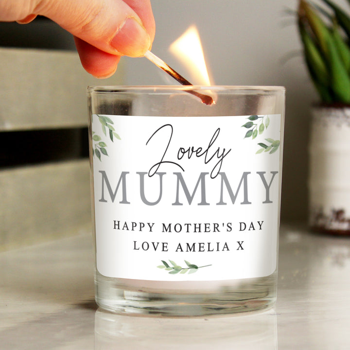 Personalised Botanical Leaves Scented Jar Candle - part of the Gifts Finder Candles & Reed Diffusers collection