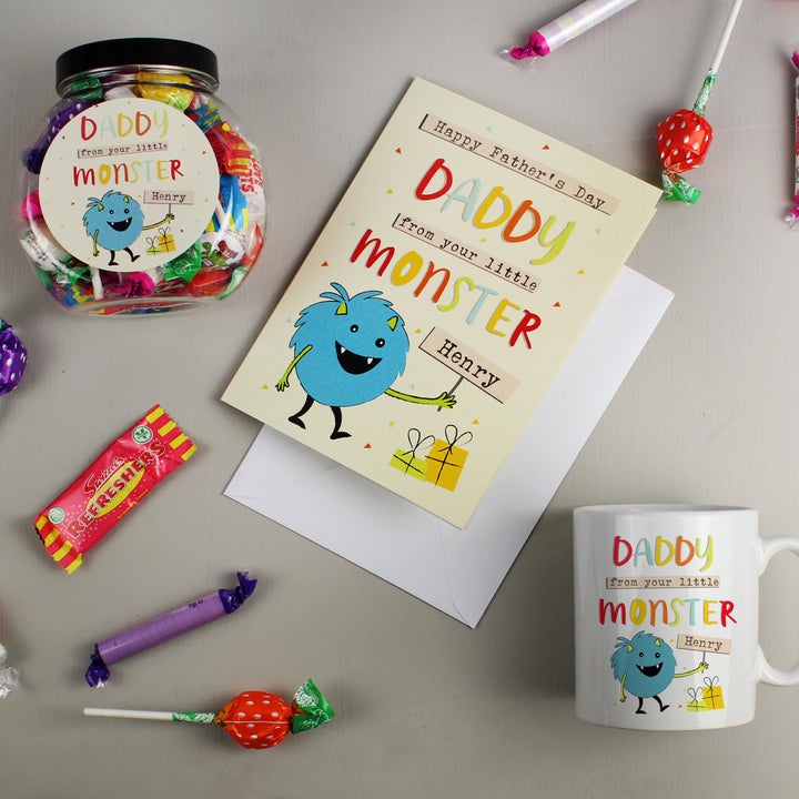 Buy Personalised Little Monster Sweet Jar at www.giftsfinder.co.uk