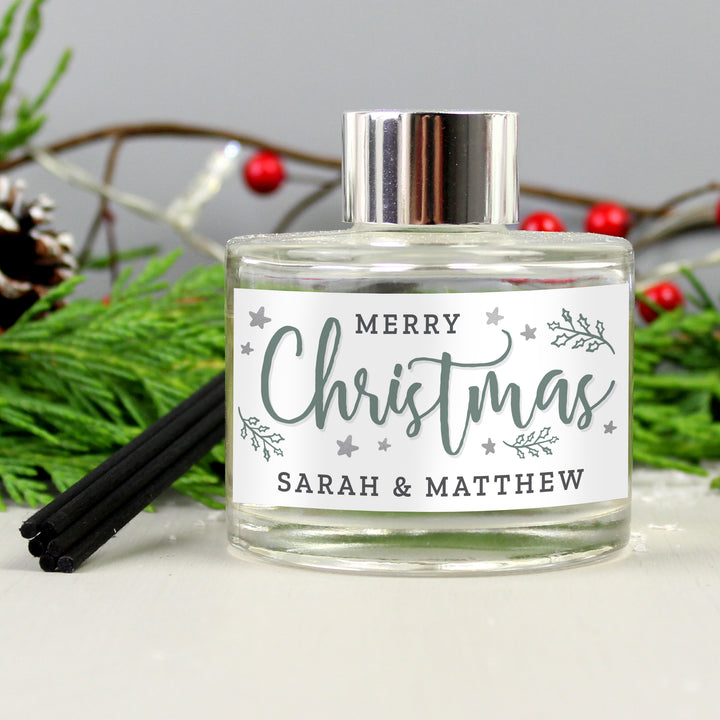 Personalised Merry Christmas Reed Diffuser