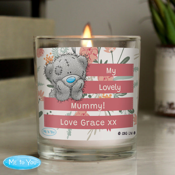 Buy Personalised Me To You Floral Jar Candle available now at www.giftsfinder.co.uk