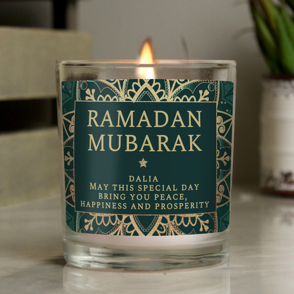 Buy Personalised Eid Jar Candle available now at www.giftsfinder.co.uk