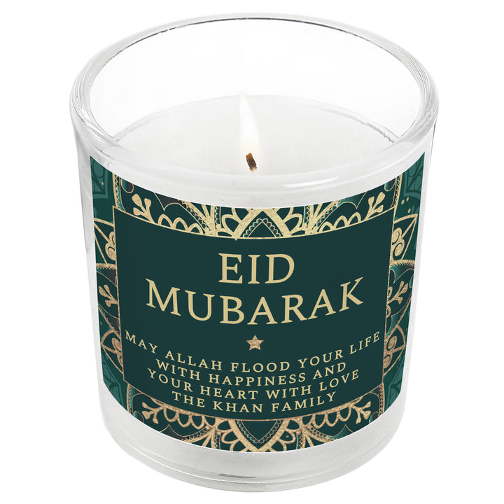 Buy Personalised Eid Jar Candle available now at www.giftsfinder.co.uk