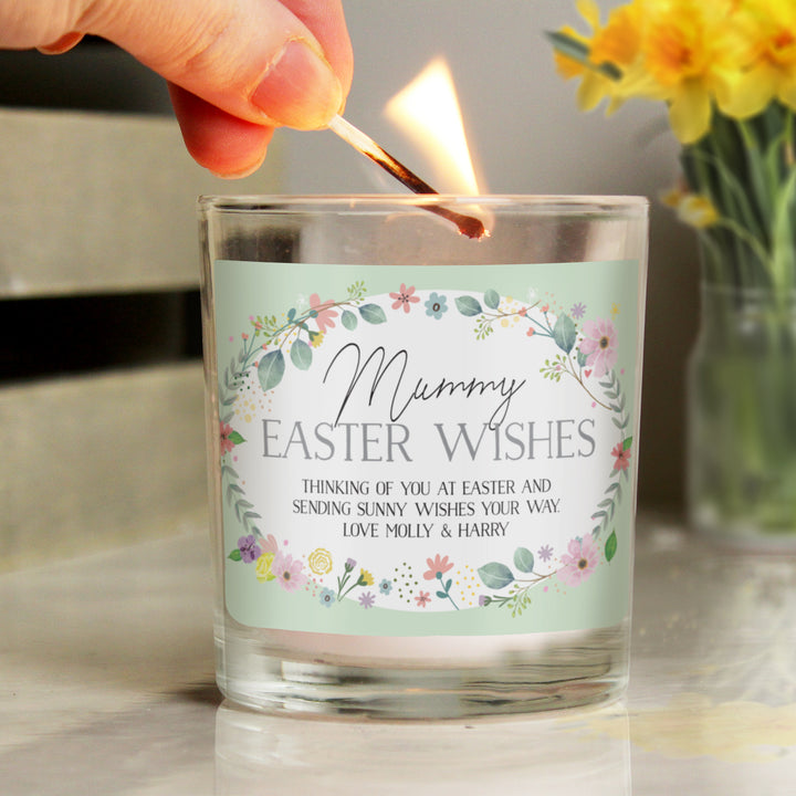 Personalised Springtime Jar Candle - part of the Gifts Finder Personalised Candles collection