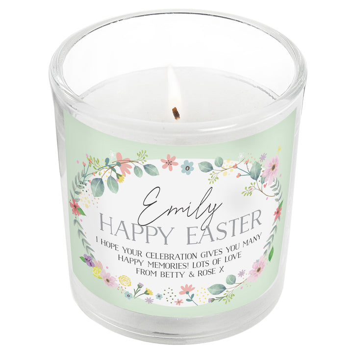 Personalised Springtime Scented Jar Candle in gift category Candles & Reed Diffusers