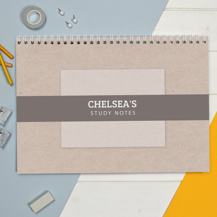 Personalised Study A4 Desk Planner in gift category Personalised Planners