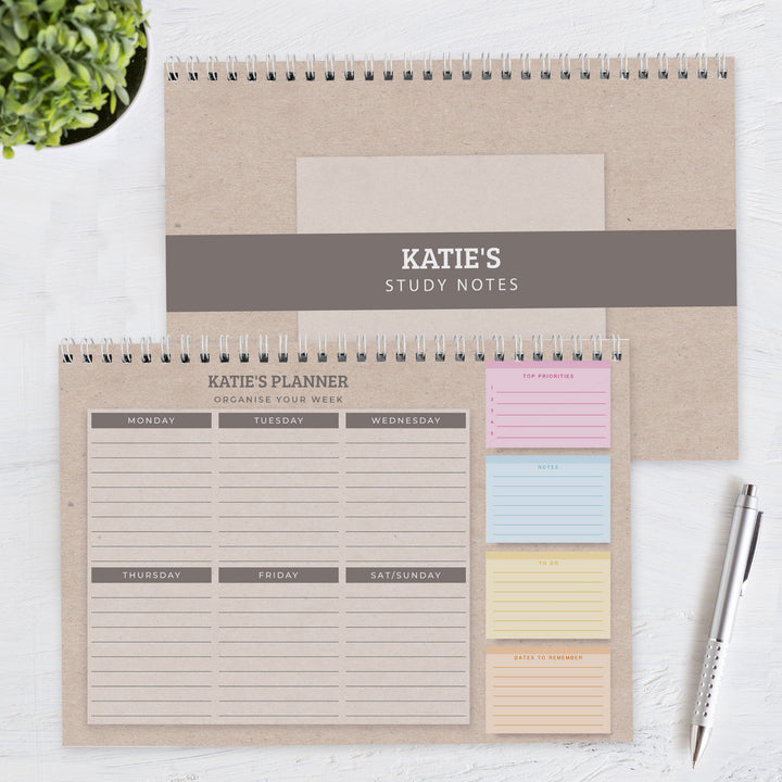 Personalised Study A4 Desk Planner in gift category Personalised Planners