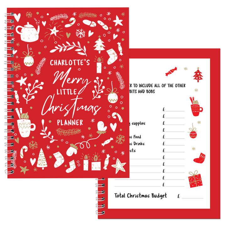 Buy Personalised Christmas A5 Planner available now at www.giftsfinder.co.uk