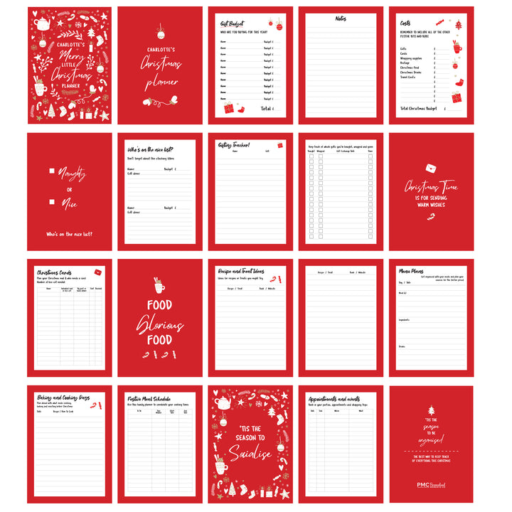 Buy Personalised Christmas A5 Planner available now at www.giftsfinder.co.uk