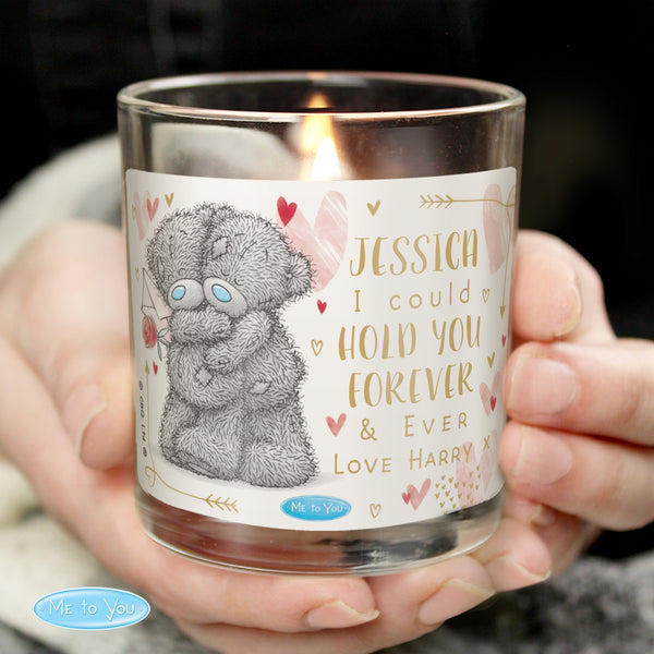 Buy Personalised Me To You Hold You Forever Scented Jar Candle available now at www.giftsfinder.co.uk