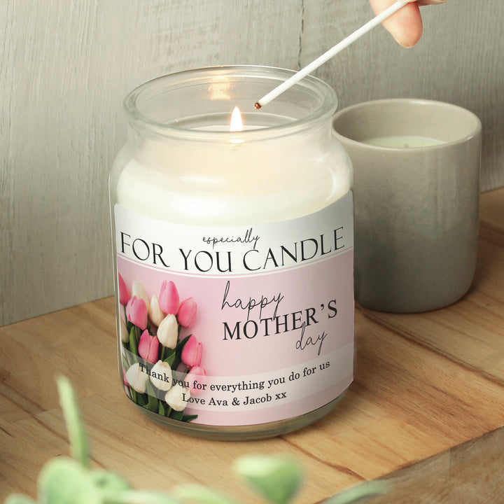 Buy Personalised Especially For You Mothers Day Large Scented Jar Candle available now at www.giftsfinder.co.uk