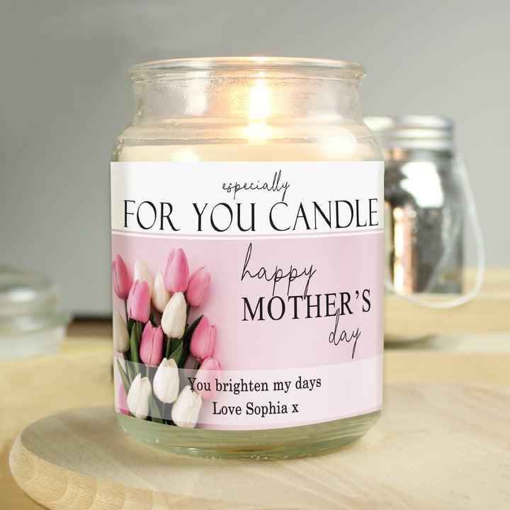 Buy Personalised Especially For You Mothers Day Large Scented Jar Candle available now at www.giftsfinder.co.uk