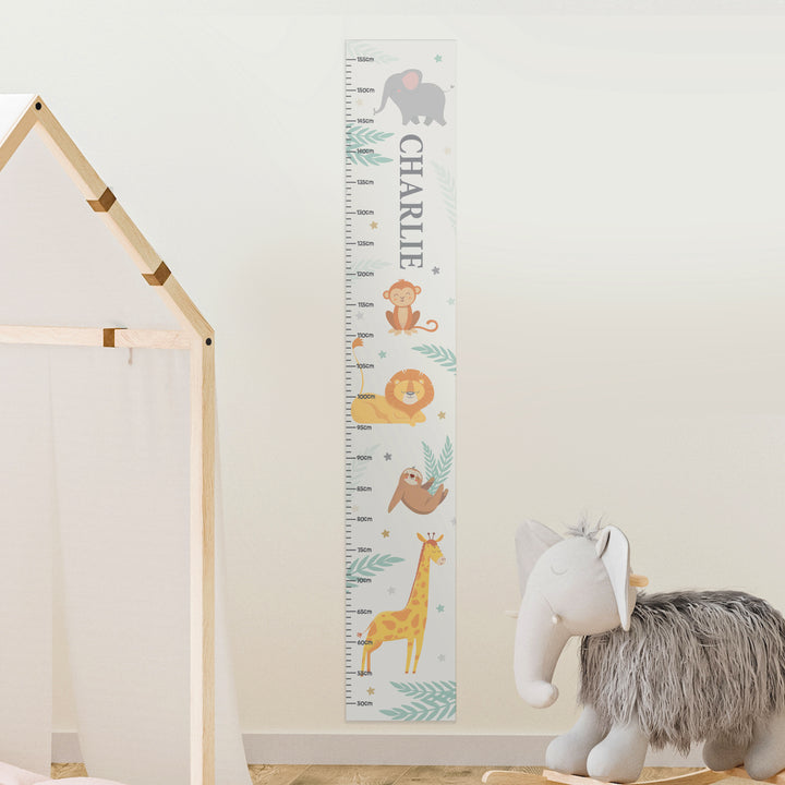 Buy Personalised Animal Height Chart available now at www.giftsfinder.co.uk