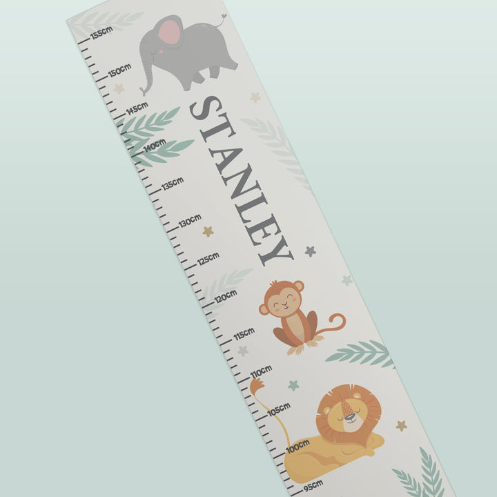 Personalised Animal Height Chart in gift category 