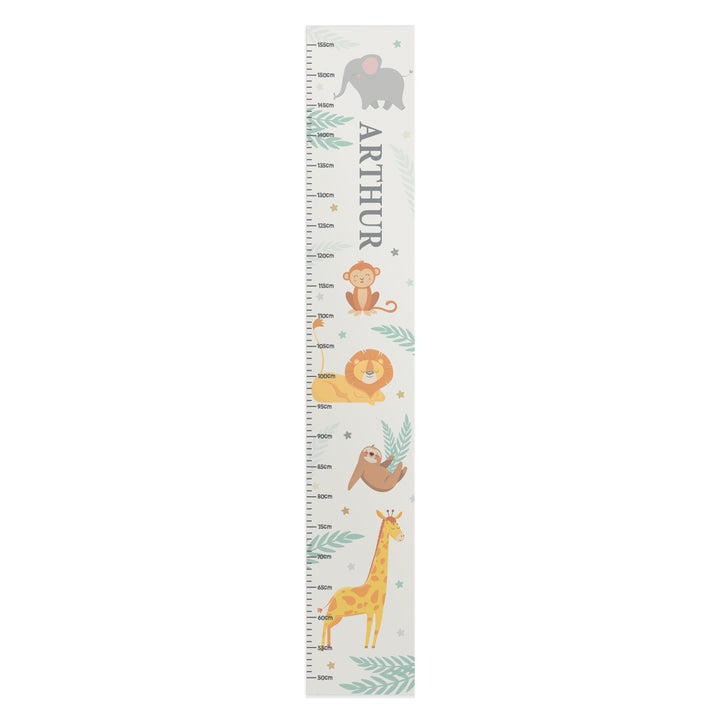 Personalised Animal Height Chart in gift category 