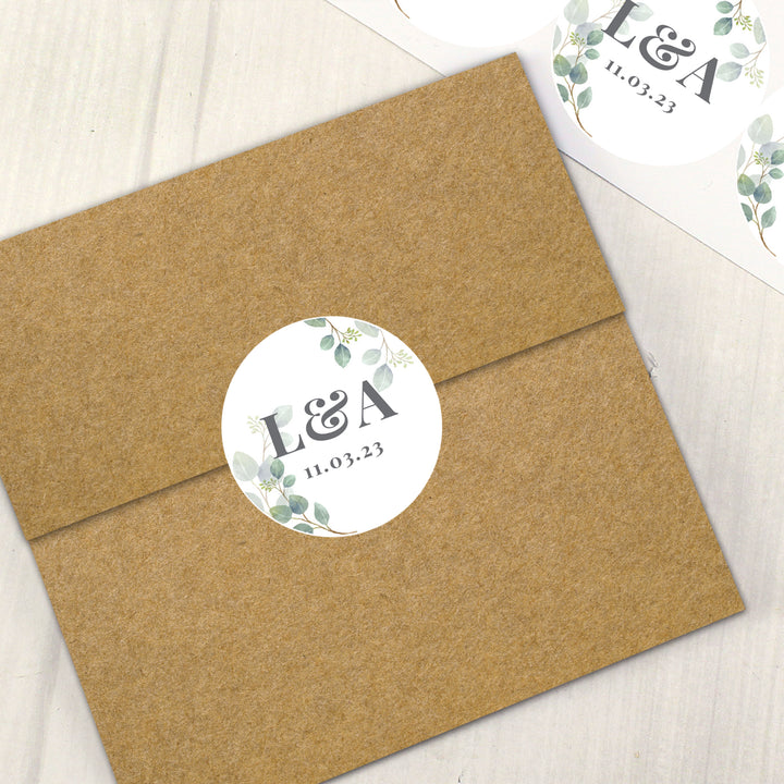 Buy Personalised Botanical Initial Sticker Set available now at www.giftsfinder.co.uk