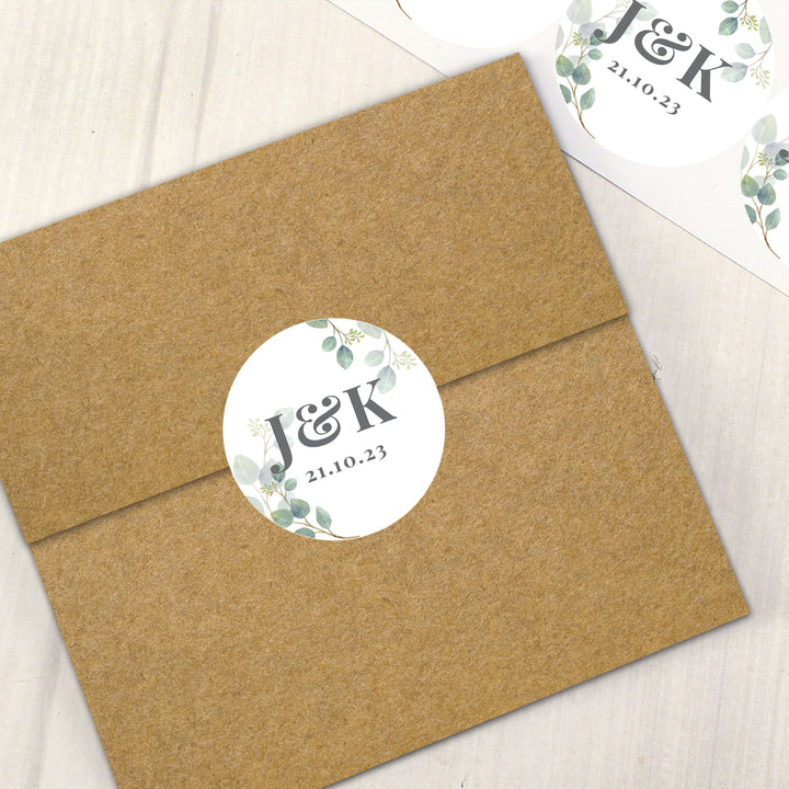 Buy Personalised Botanical Initial Sticker Set available now at www.giftsfinder.co.uk