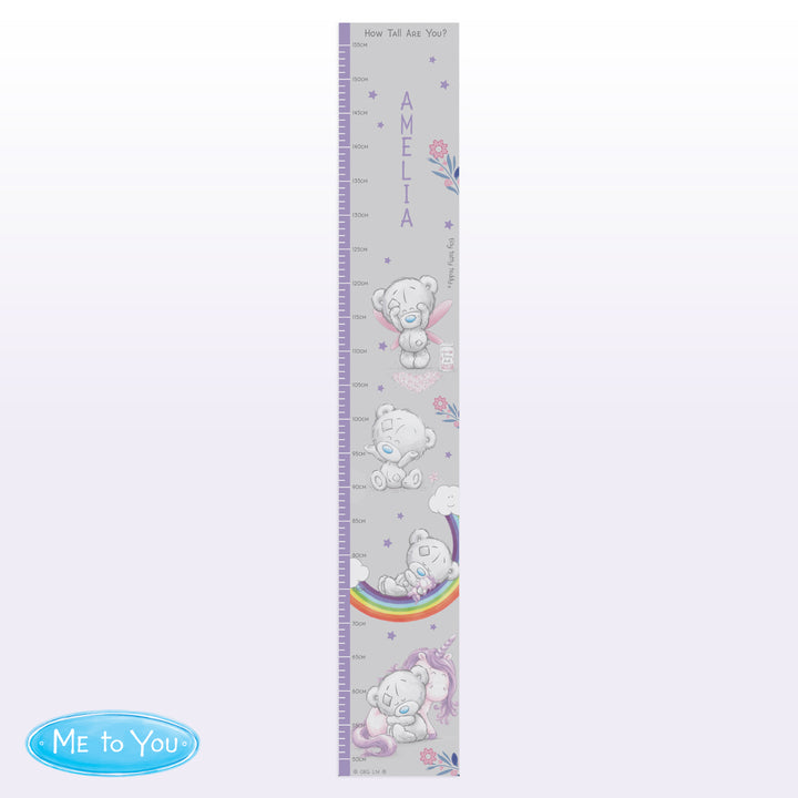 Personalised Tiny Tatty Teddy Unicorn Height Chart in gift category Personalised Ornaments & Keepsakes